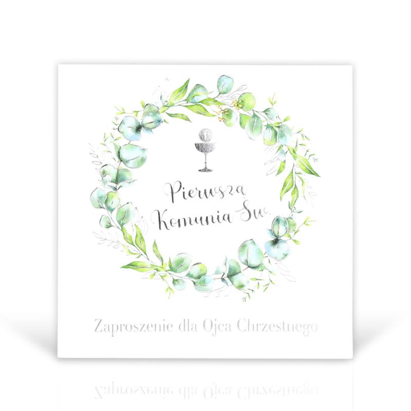 ZAPROSZENIA KWADRAT LUX A10 KOMUNIA KOTEK