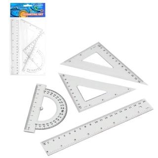 ZESTAW SZK.GEOMETR. 20CM/4 EL.