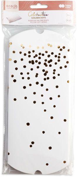 PUDEŁKA NA PREZENTY GOLDEN DOTS 21Xx10CM A5