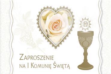 ZAPROSZENIE WYCIN.ZŁOC. POL KOMUNIA
