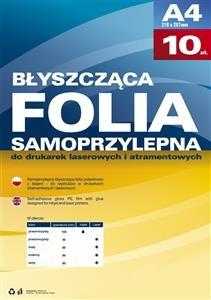 FOLIA SAMOPRZYLEPNA PRZEZROCZYSTA DO DRUKAREK LASEROWYCHOP 10SZT