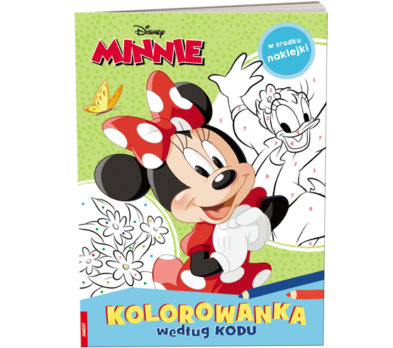 KSIĄŻECZKA MINNIE. KOLOROWANKA WEDŁUG KODU