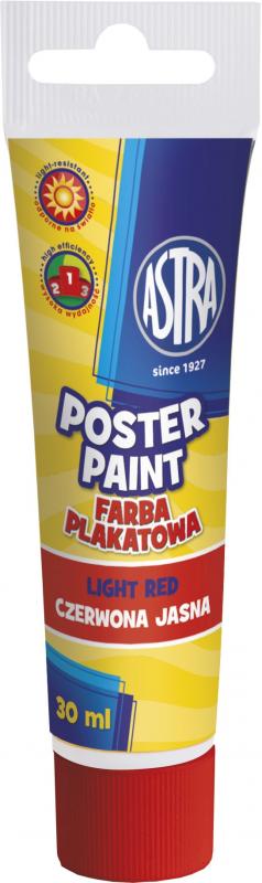 FARBA PLAKATOWA ASTRA TUBA 30ML JASNOCZERWOME