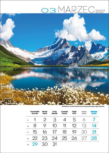 KALENDARZ WIELOPLANSZOWY WONDERFUL WORLD JOTAN STANDARD