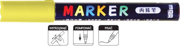 MARKER AKRYLOWY 1-2 MM ŻÓŁTY NEON MG