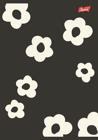 ZESZYT A5/80 = MONO BLOOMS LAMINOWANY