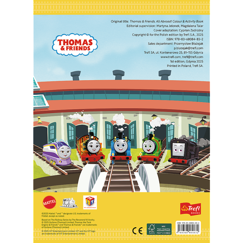 KSIĄŻECZKA TREFL THOMAS&FRIENDS KOLOROWANKA
