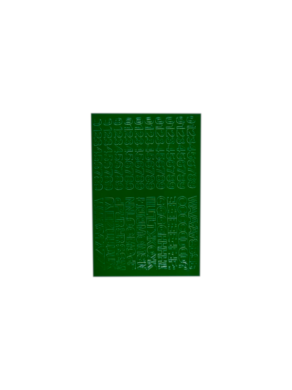 LITERY/CYFRY SAMOP.0,6CM ZIELONE