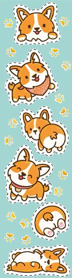 ZAKŁADKA TRADYCYJNA TWARDA CORGI KAWAI