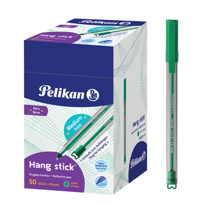 DŁUGOPIS PELIKAN HANG STICK K86 D ZIELONY