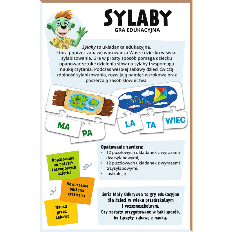 GRA TREFL SYLABY - MAŁY ODKRYWCA
