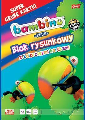 BLOK RYSUNKOWY A4/16 KOLOR BAMBINO PLUS 120G STANDARD