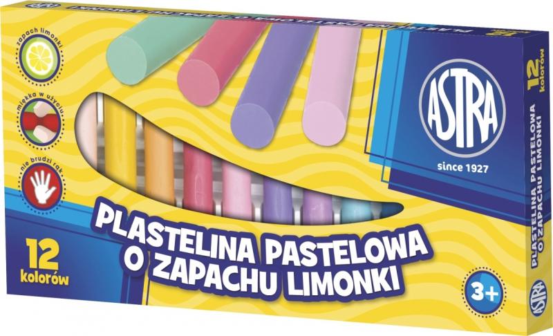 PLASTELINA 12 ASTRA PASTEL ZAPACH LIMONKI