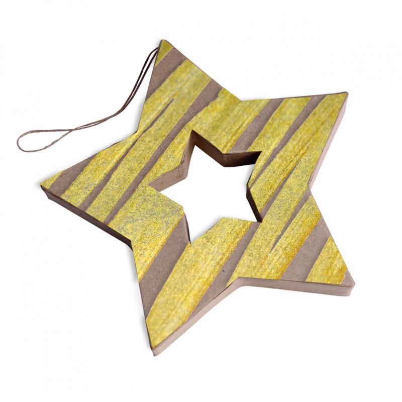 KSZTAŁT Z PAPIER MACHE BIG STAR 19X2.5CM