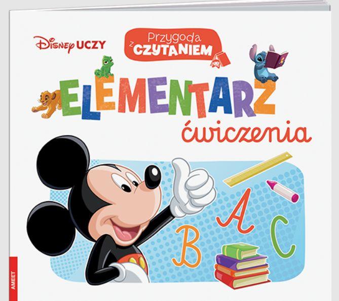 KSIĄŻECZKA DISNEY UCZY MIX. PRZYGODA Z CZYTANIEM ELEMENTARZ. ĆWICZENIA BANER