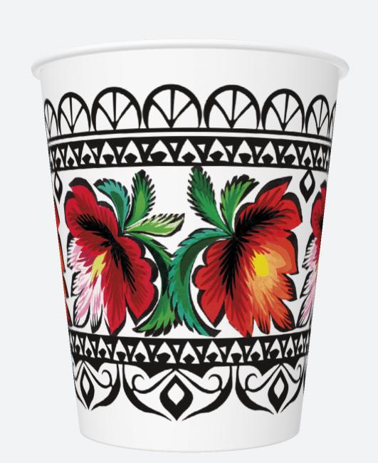 KUBECZEK PAPIEROWY POLMAK A/8 MAKI 250ML
