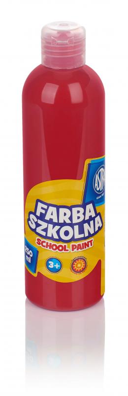 FARBA SZKOLNA ASTRA 250ML CZERWONA