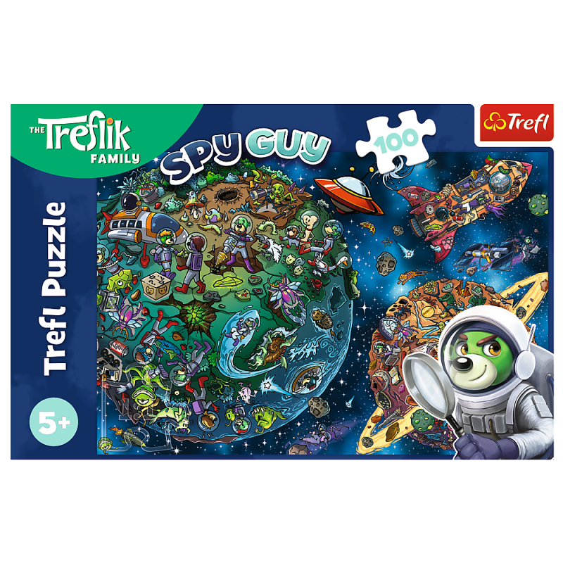 PUZZLE 100 TREFL TREFLIKI W KOSMOSIE