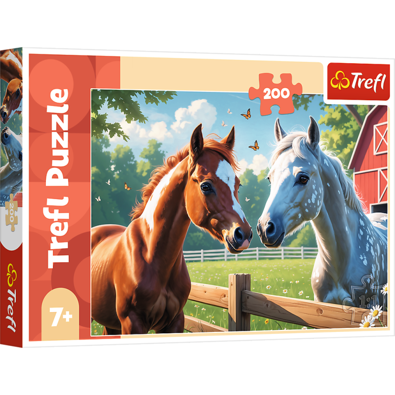 PUZZLE 200 TREFL KONIE NA POLANIE