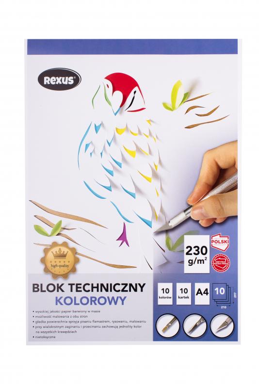 BLOK TECHNICZNY A4/10 KOLOROWY BENIAMIN PREMIUM