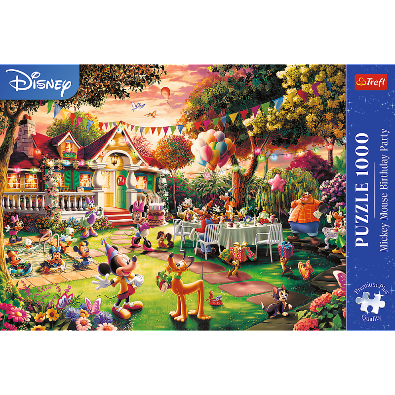PUZZLE 1000 TREFL PRZYJĘCIE URODZNOWE MYSZKI MICKEY