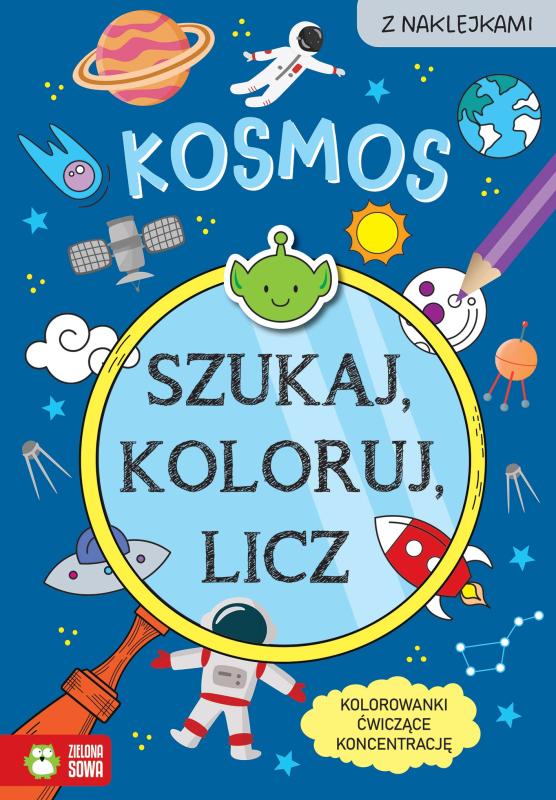 KSIĄŻECZKA KOLORUJ I LICZ.KOSMOS