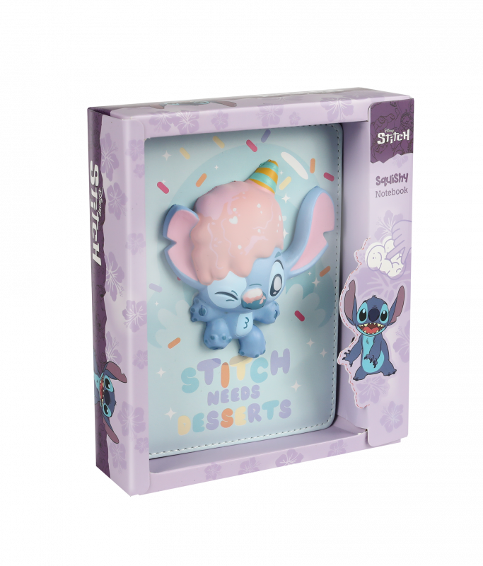 NOTES B6 - SQUISHY 3D - WZÓR 2 - STITCH DISNEY FASHION