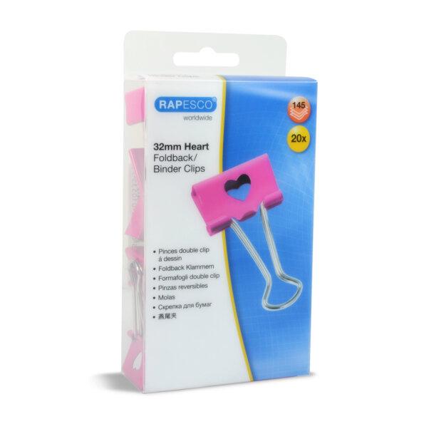 KLIPY DO AKT 32MM RAPESCO SERCE C.RÓŻ