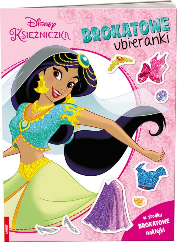 KSIĄŻECZKA DISNEY KSIĘŻNICZKA. BROKATOWE UBIERANKI