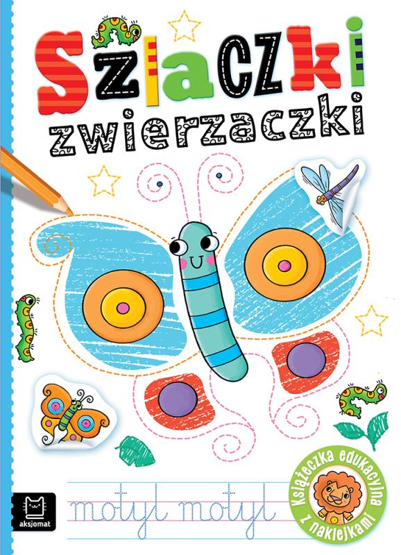 KSIĄŻECZKA SZLACZKI ZWIERZACZKI, EDUKACYJNA KSIĄŻECZKA Z NAKLEJKAMI