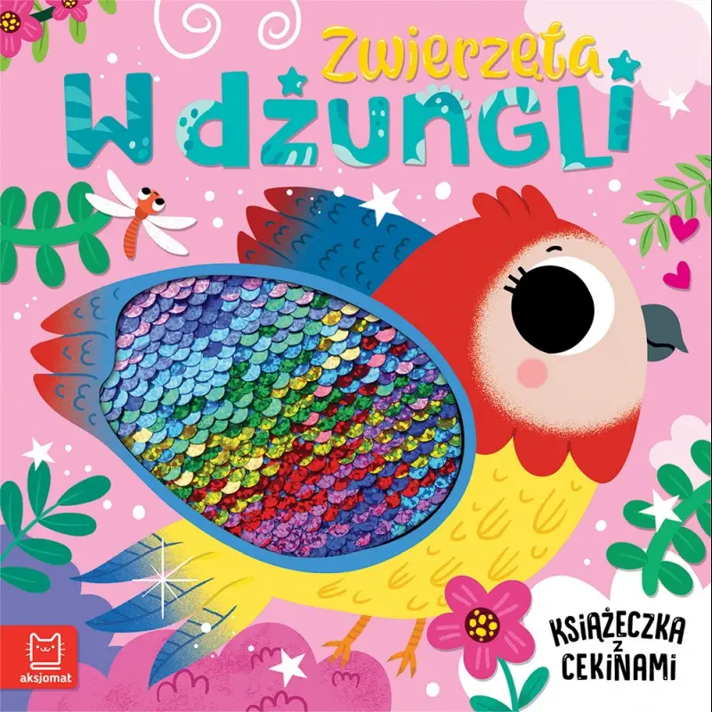 KSIĄŻECZKA ZWIERZĄTA W DŻUNGLI KSIĄŻECZKA Z CEKINAMI
