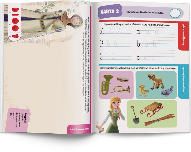 KSIĄŻECZKA DISNEY UCZY MIX. KARTY PRACY PRZEDSZKOLAKA