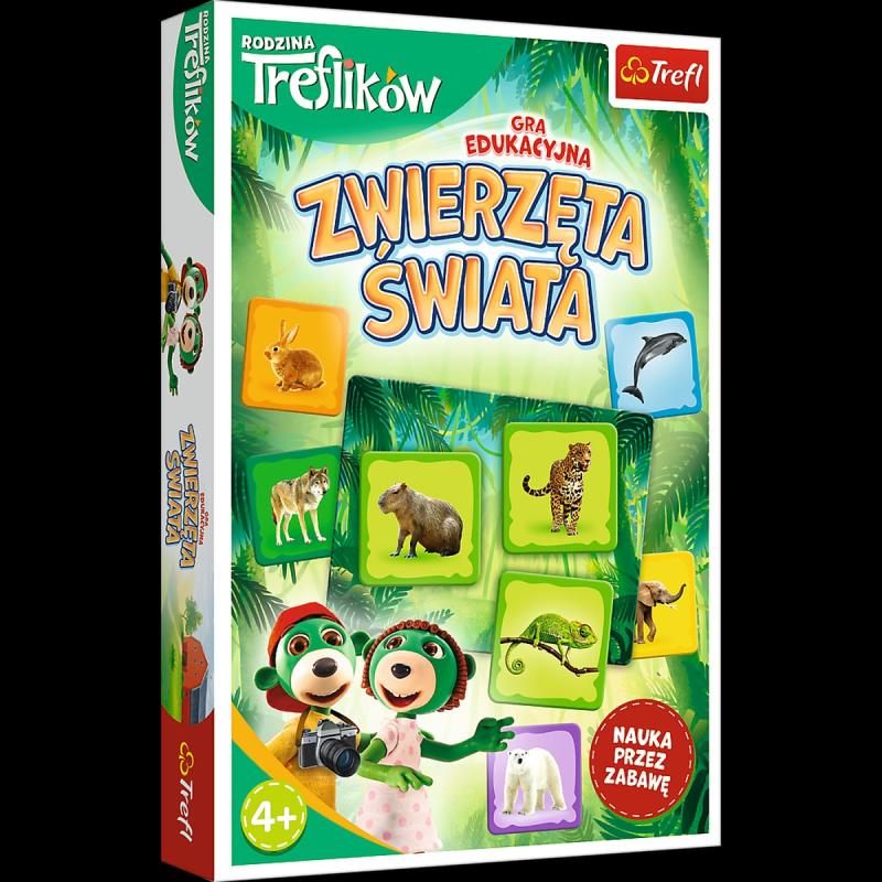 GRA TREFL ZWIERZĘTA ŚWIATA RODZINA TREFLIKÓW