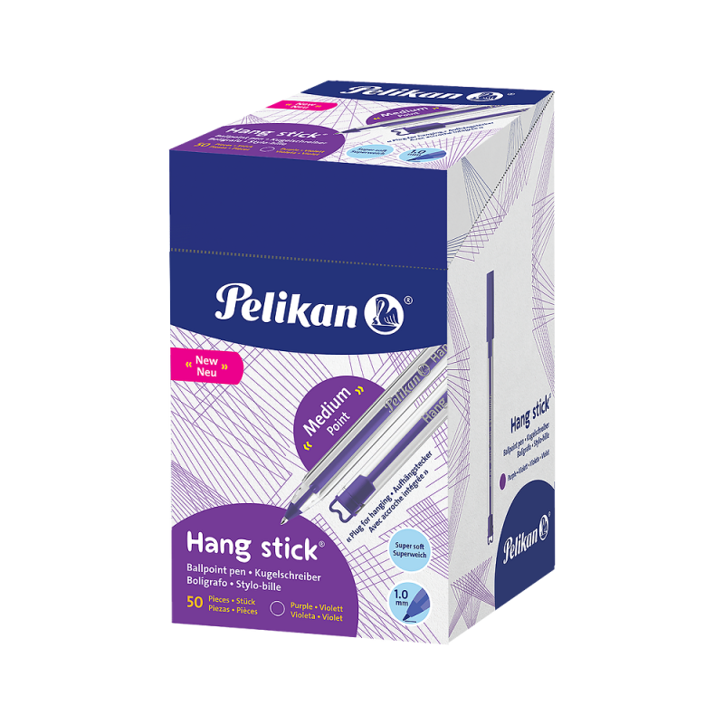 DŁUGOPIS PELIKAN HANG STICK 1MM PURPLE