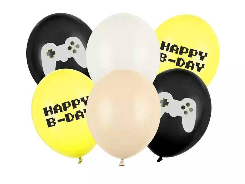 BALONY 30CM HAPPY B-DAY MIX