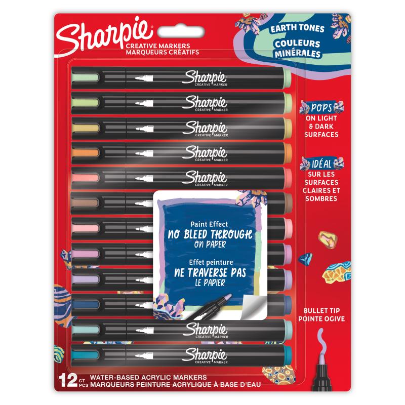 ZESTAW SHARPIE KREATYWNE MARKERY AKRYLOWE A12