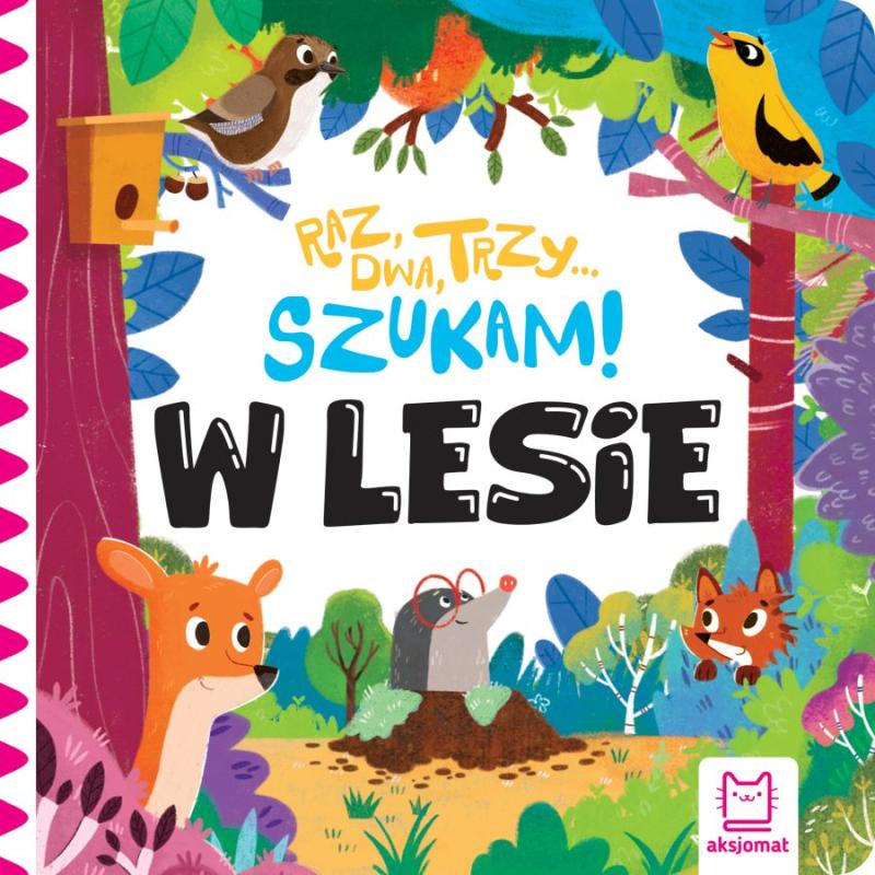 KSIĄŻECZKA RAZ,DWA,TRZY-SZUKAM! W LESIE. ZABAWA W CHOWANEGO Z MISIEM