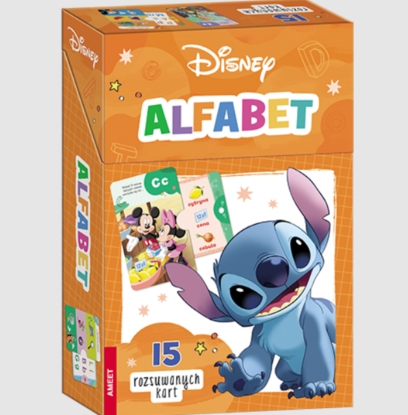 KSIĄŻECZKA DISNEY MIX. KARTY ALFABET
