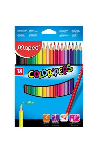 KREDKI 18 MAPED COLORPEPS