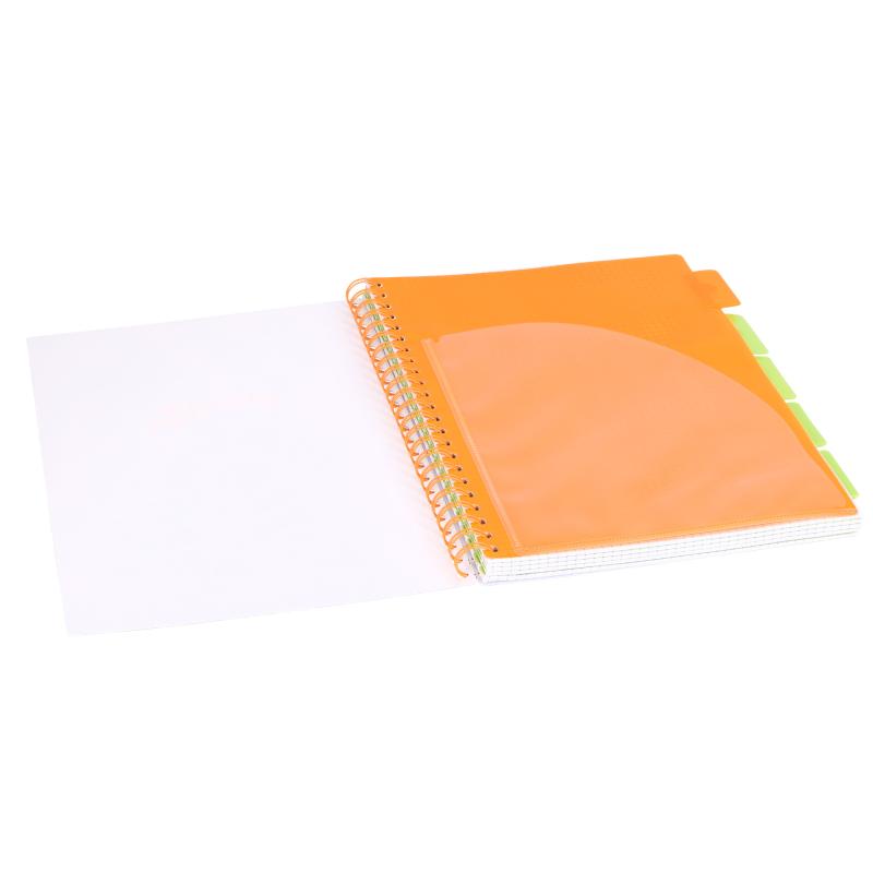 KOŁOZESZYT A4/100# NEON GRANATOWY 80G STRIGO
