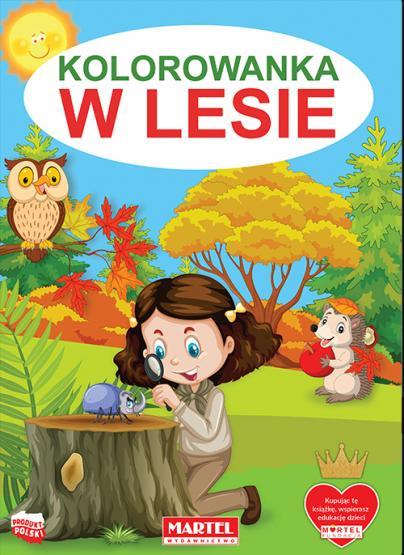 KSIĄŻECZKA KOLOROWANKA W LESIE