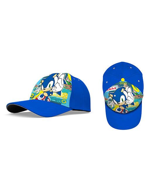 CZAPKA Z DASZKIEM, 52/54 CM , MATERIAŁ: POLIESTER 100%, 2 WZORY SONIC