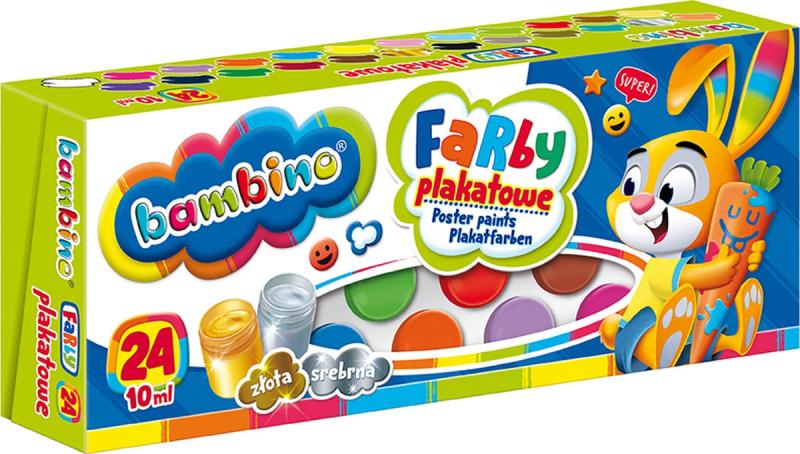 FARBY PLAKATOWE 24/10ML BAMBINO