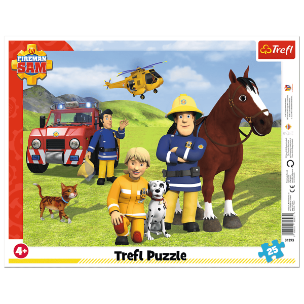 PUZZLE 25 TREFL RAMKOWE ZAWSZE NA STRAŻY / PRISM A&D FIREMAN SAM