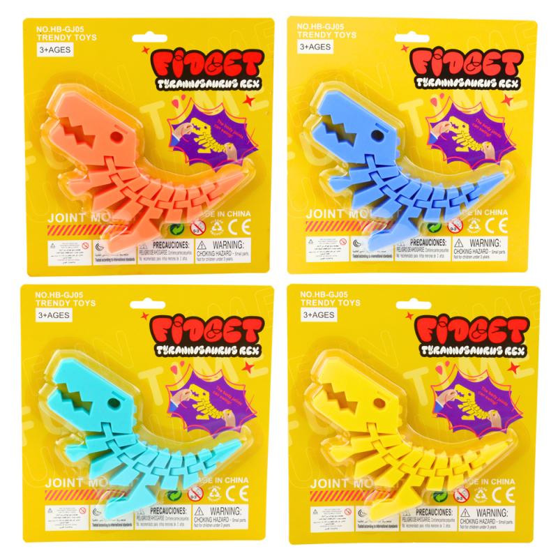 PUZZLE DINOZAUR FIDGET 3D UKŁADANKA ELESTYCZNY DO WYGINANIA MIX