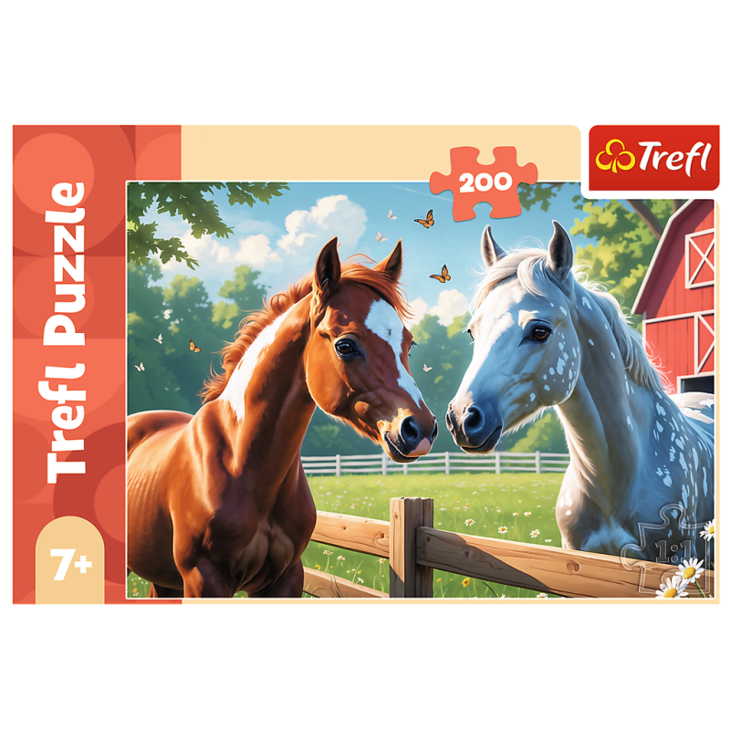 PUZZLE 200 TREFL KONIE NA POLANIE