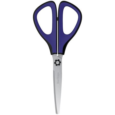 NOŻYCZKI 20,2CM BERLINGO EASYCUT 400 SOFT GRIP 3D NIEBIESKIE