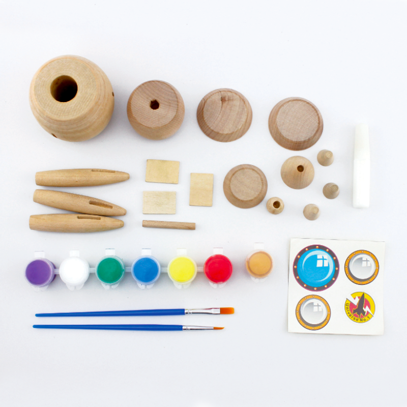 ZESTAW DREWNIANA SUPER RAKIETA KIDS CREATIVE