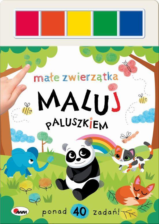 KSIĄŻECZKA MALUJ PALUSZKIEM MAŁE ZWIERZĄTKA