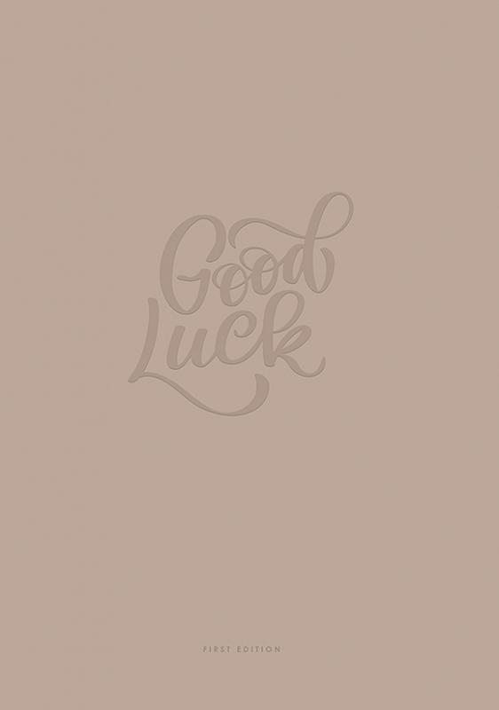 BRULION A4/80 # KREMOWY PAPIER, 'Good luck'